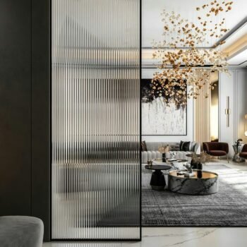 Frosted Glass Wall Panel
