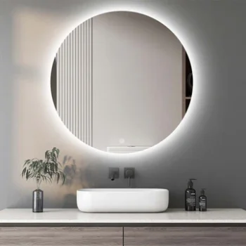 Salome Round Backlit Bathroom Mirror
