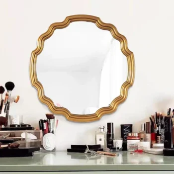 Cressida Gold Wavy Sunburst Vintage Mirror