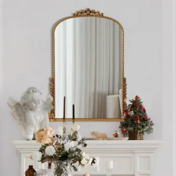 Davrin Gold French Arch Wall Mirror