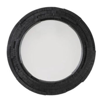 Wall Mirror - Round Black