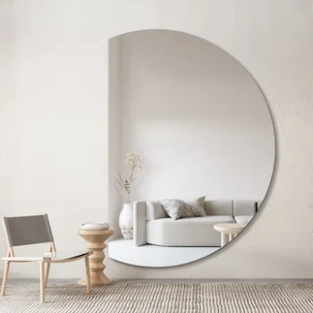 Selene Left Half Moon Wall Mirror