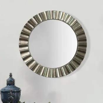 Shardi Silver Round Modern Egypt Mirror