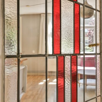 Geometric Glass Wall Panel