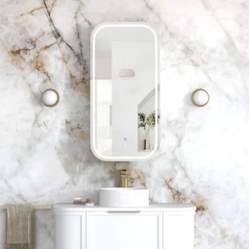 Charlie LED Shaving Cabinet - White