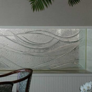 Sandblasted Glass Wall Panel