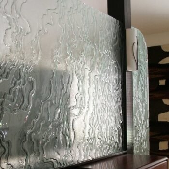 Textured Glass Wall Panel
